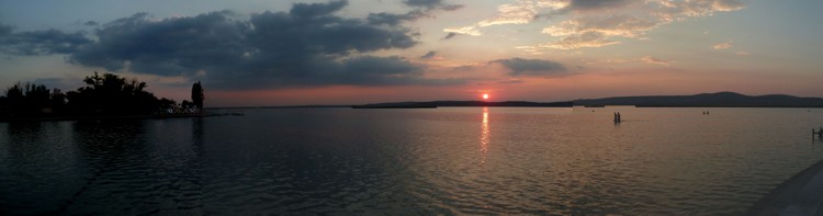 Sonnenuntergang am Velence-See