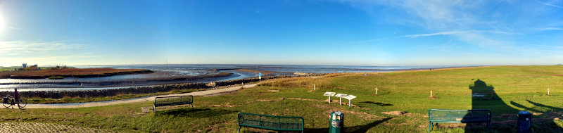Blick auf die Nordsee am Leuchtturm Kleiner Preuße