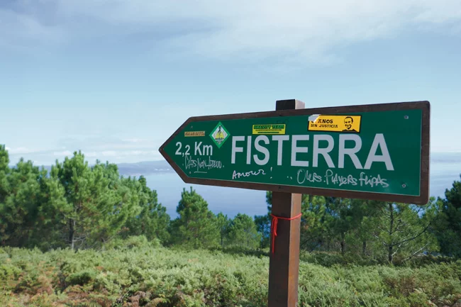 Camino a Fisterra, nur noch wenige Meter zum Leuchtturm