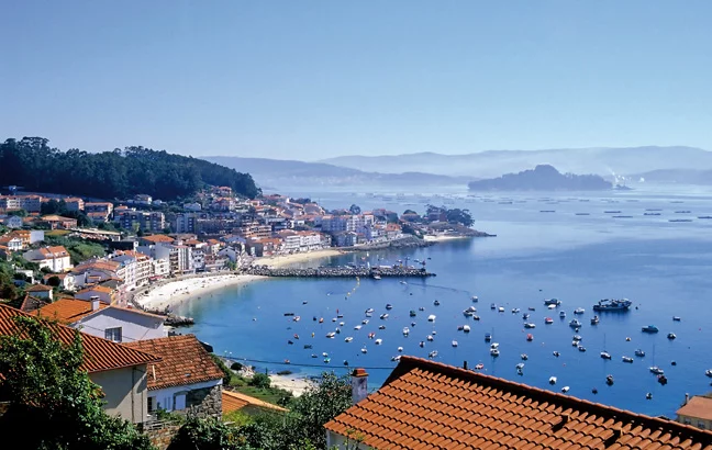 Fischerhafen in Pontevedra