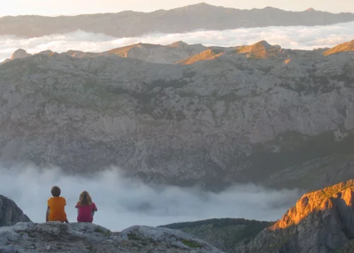 Sonnenuntergang beim Picu Urriellu