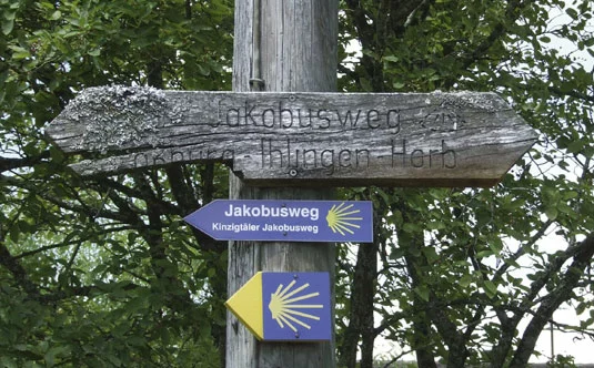 Wegweiser Jakobsweg